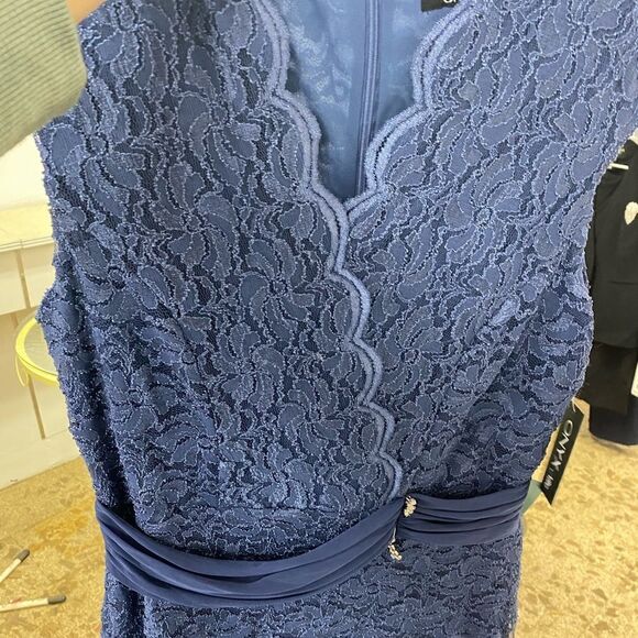 NWT Onyx Nite Lace Top Gown Sz 12 Peri 648974 - Picture 4 of 8